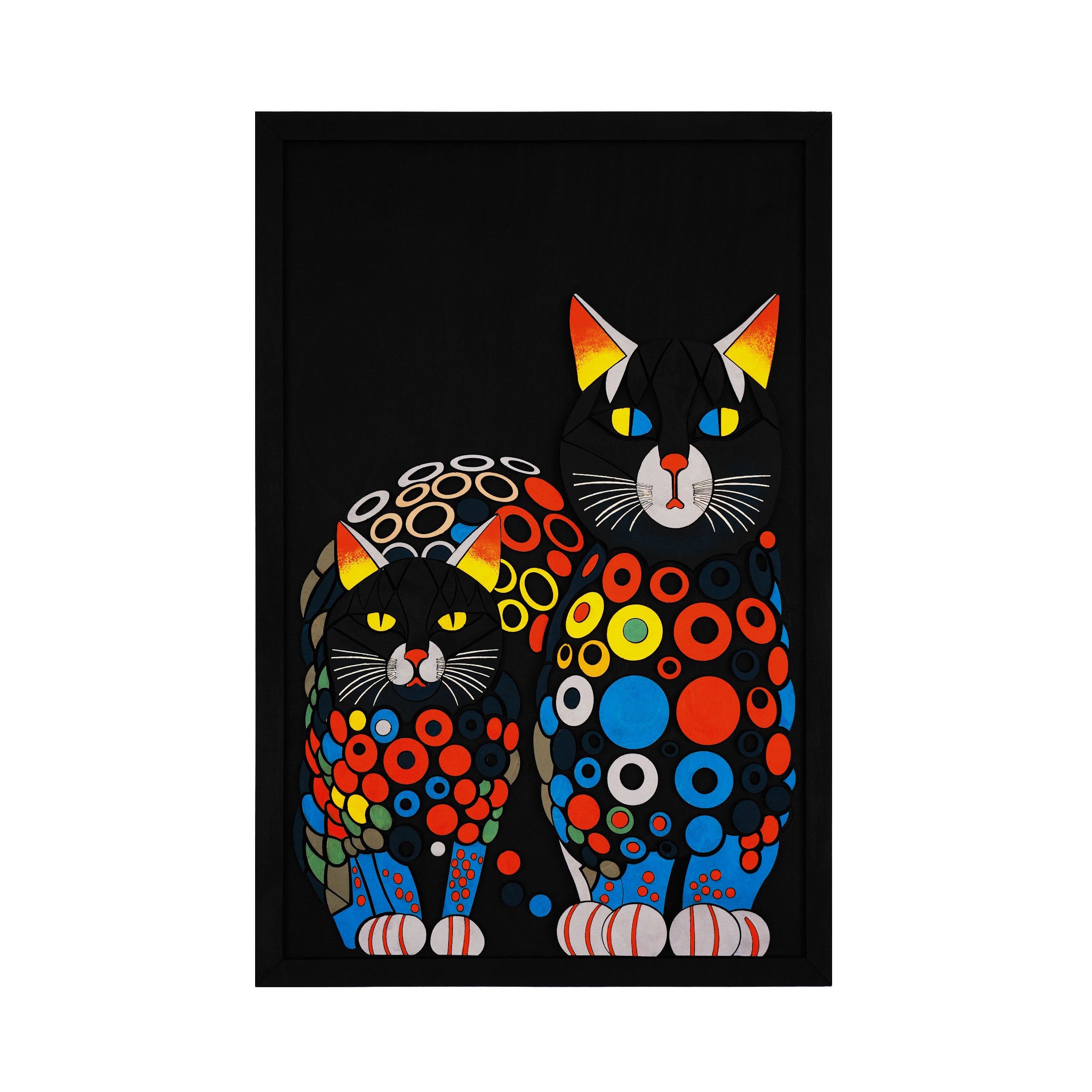 LD Wood - Colorful Cats