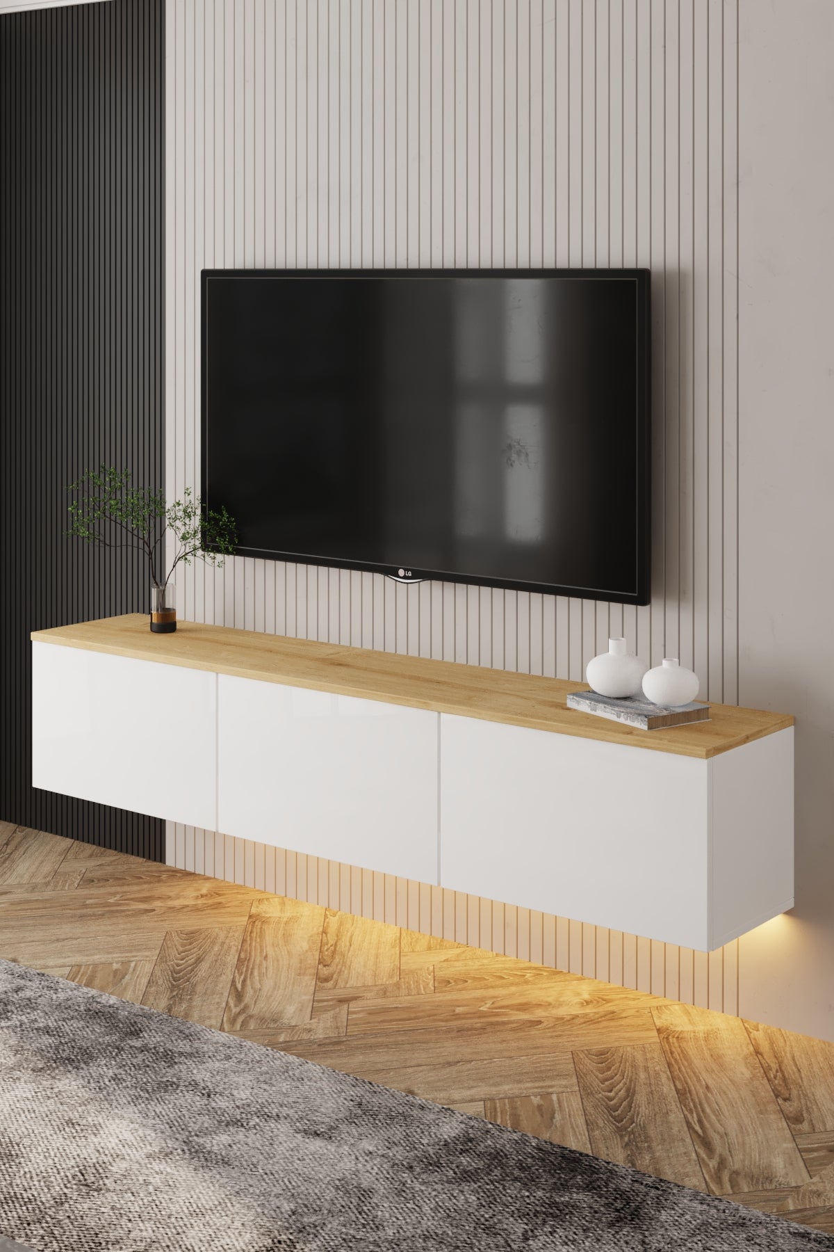 Neon TV-Möbel mit LED