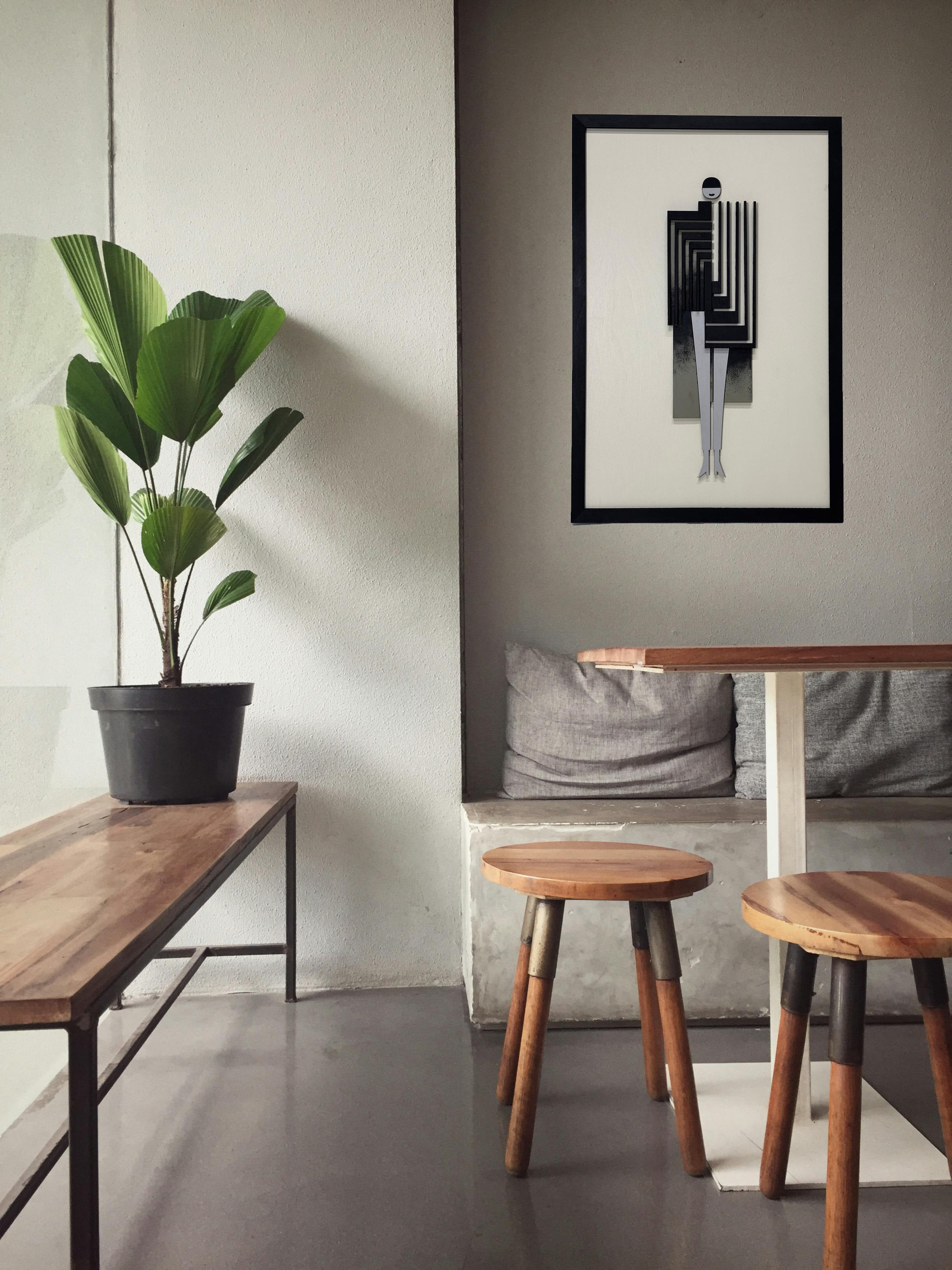 LD Wood - Woman in a coat