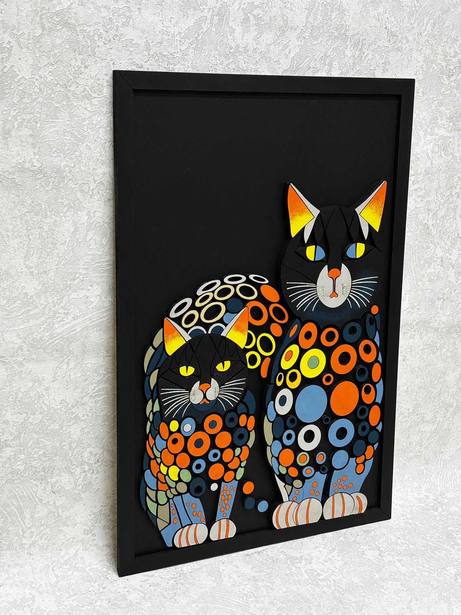 LD Wood - Colorful Cats