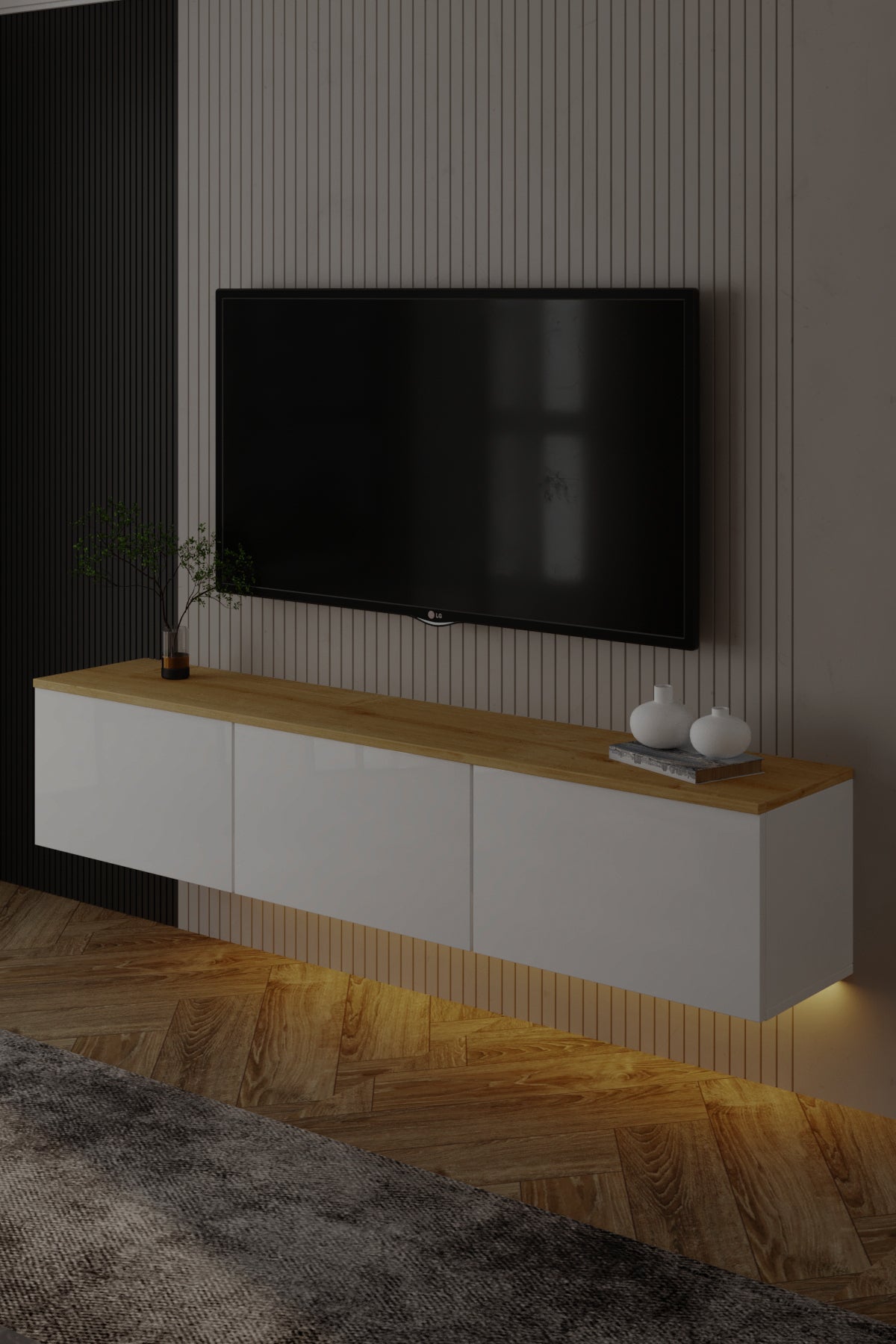 Neon TV-Möbel mit LED