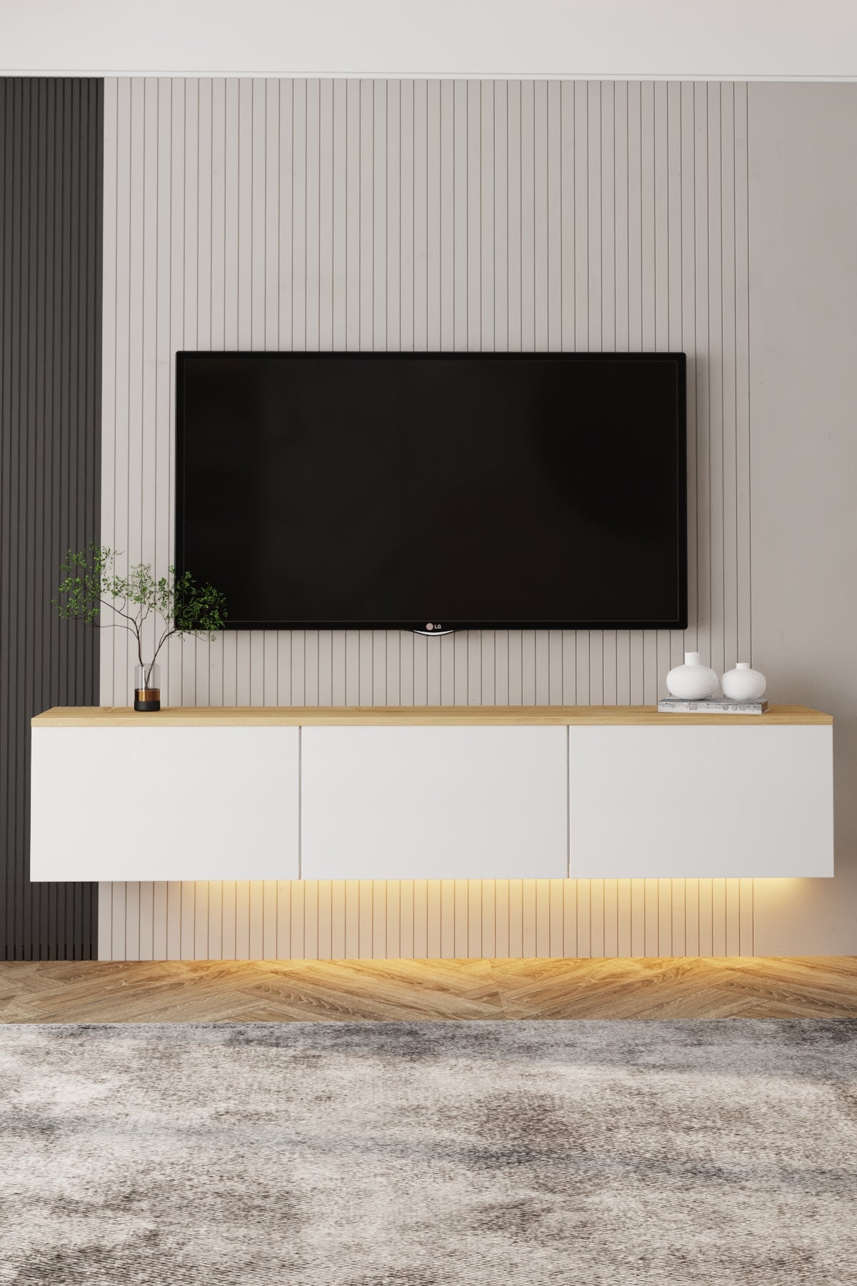 Neon TV-Möbel mit LED