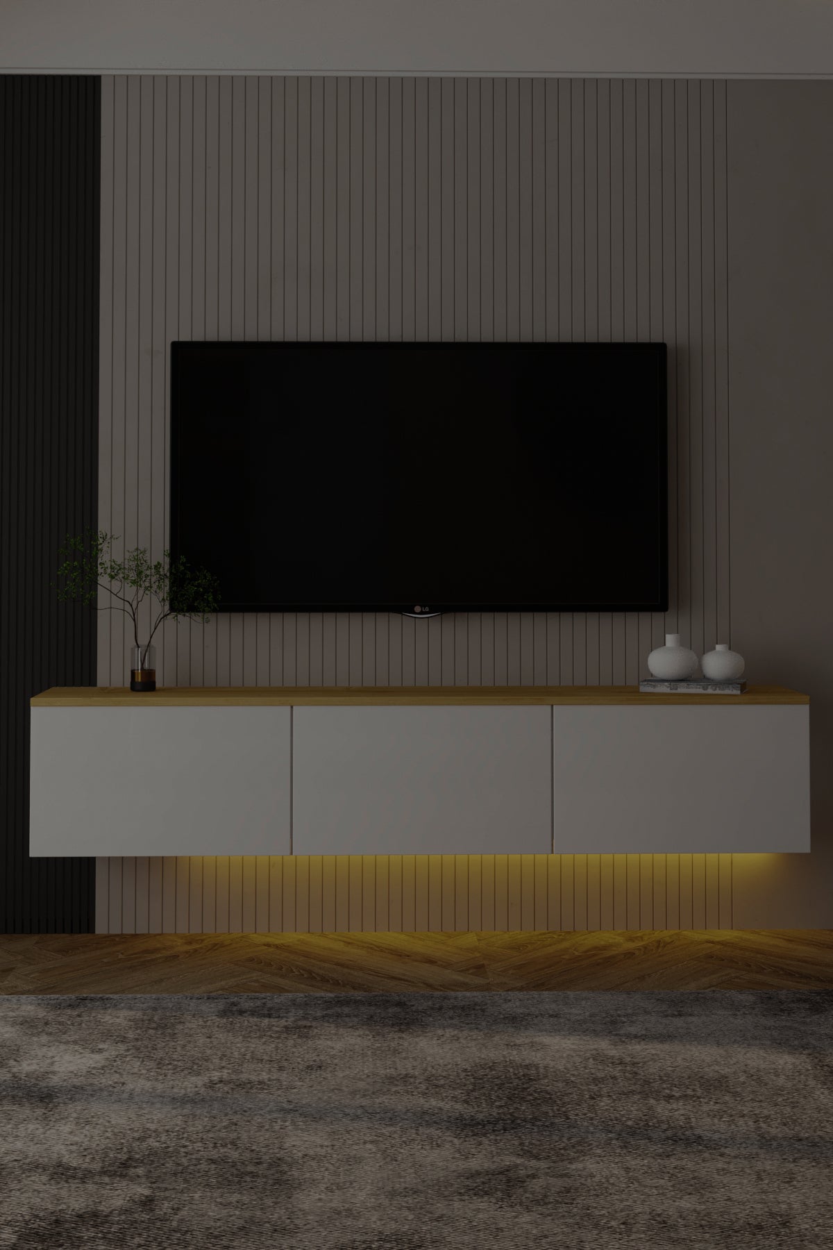 Neon TV-Möbel mit LED