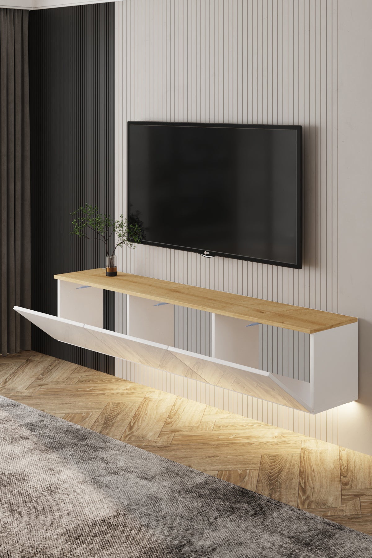 Neon TV-Möbel mit LED