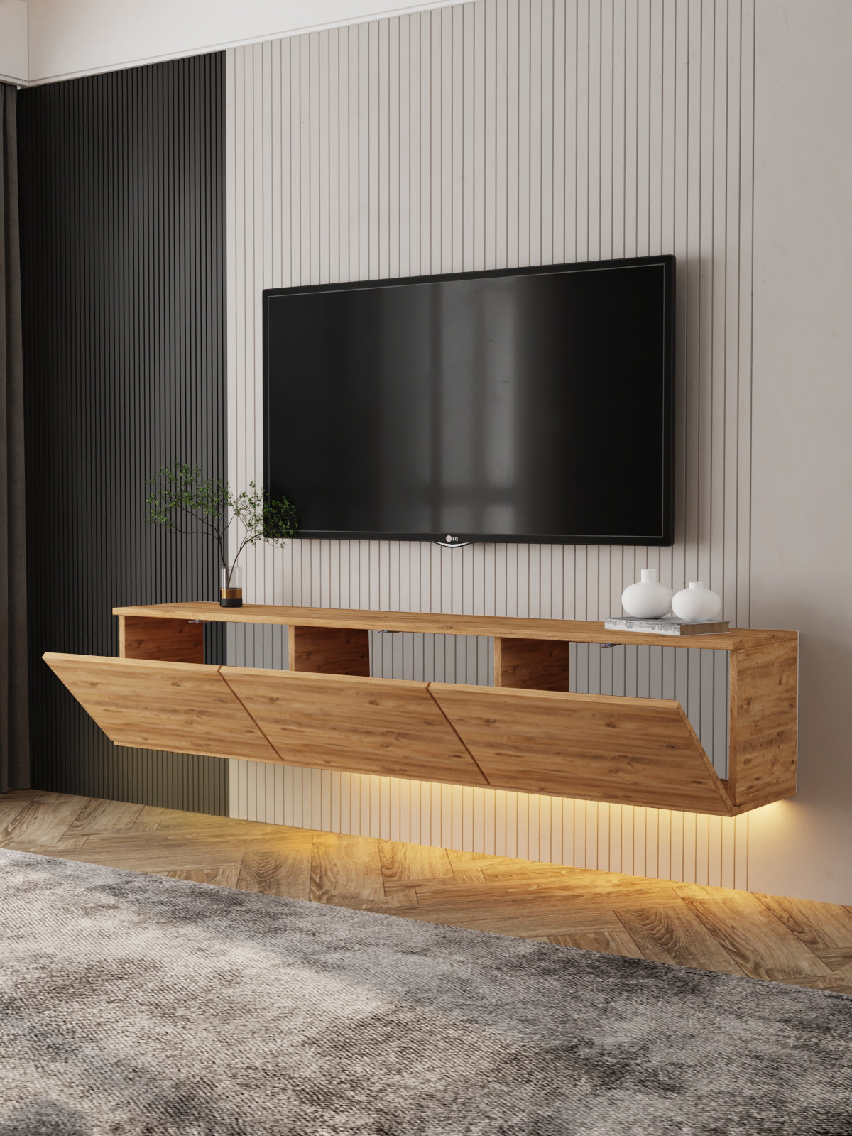 Neon TV-Möbel mit LED