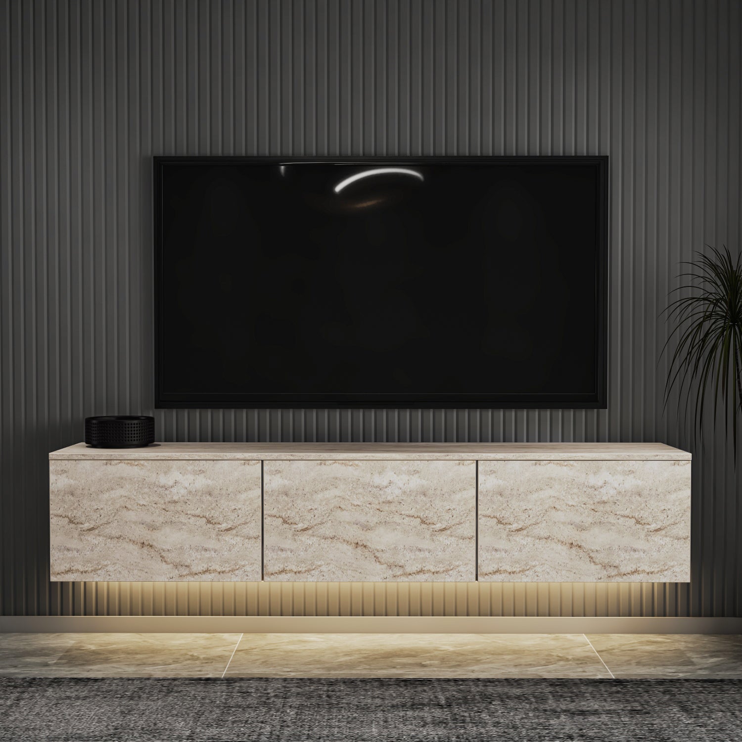 Neon TV-Möbel mit LED