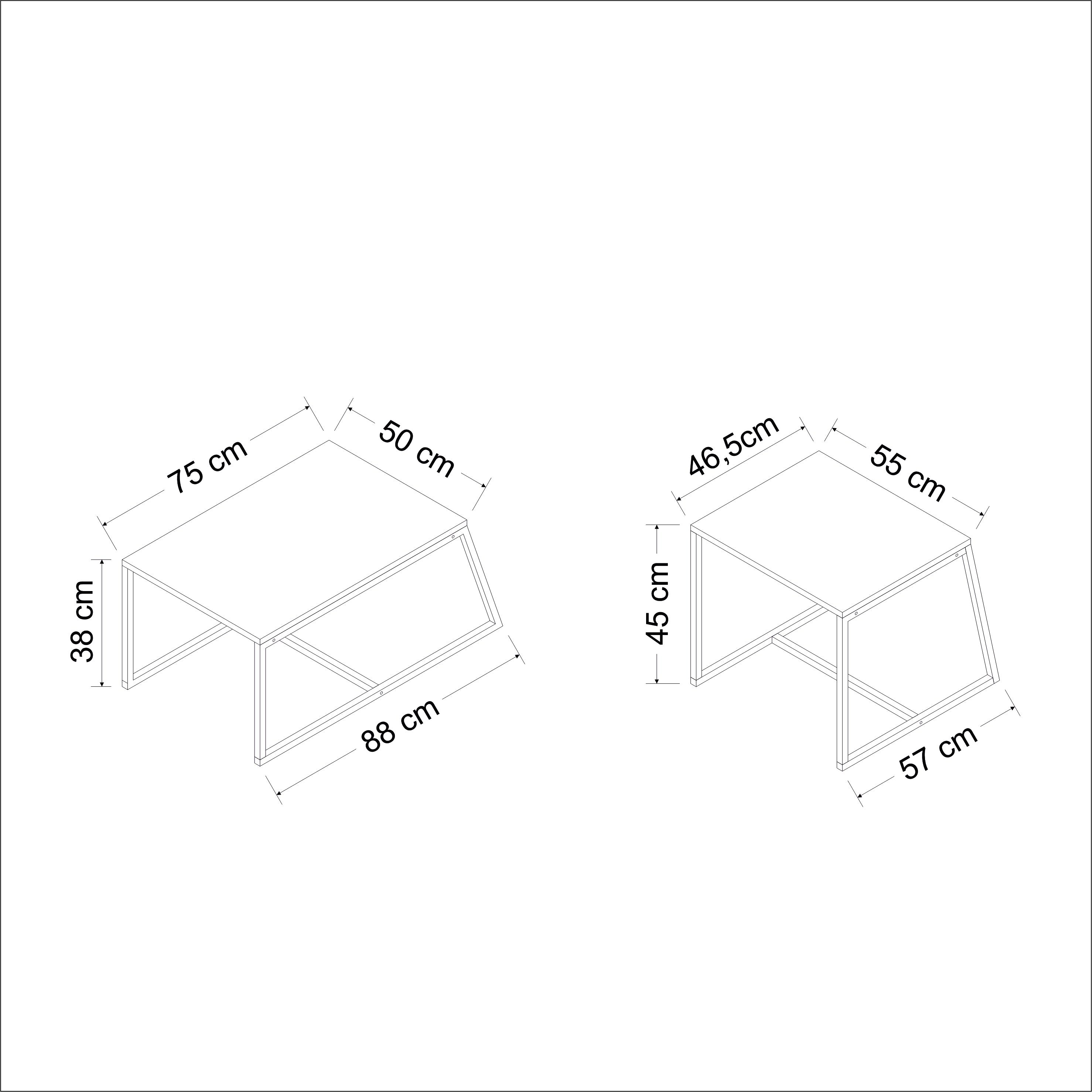 Minimal Couchtisch